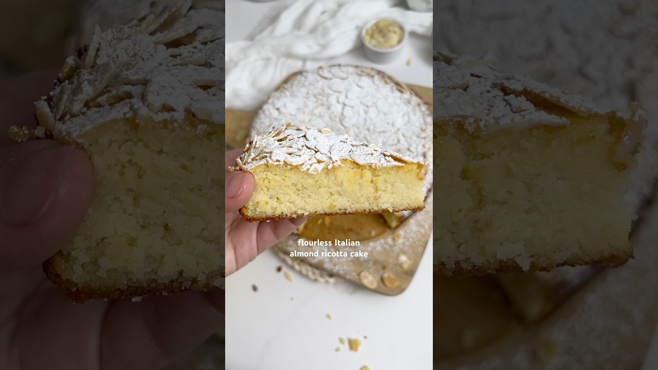 Flourless Italian Almond Ricotta Cake