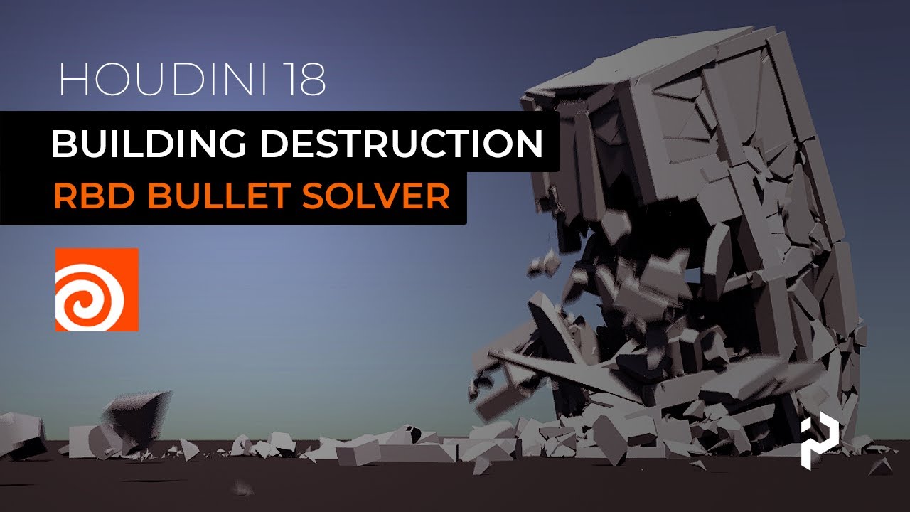 Houdini 18 — Разрушение зданий — RBD Bullet Solver