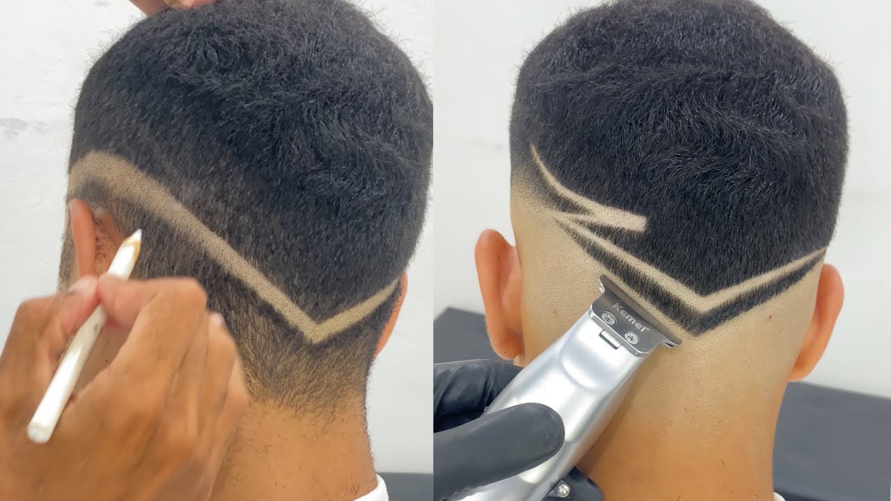DEGRADÊ COM FREESTYLE OU V COM 2 PENTES (passo a passo)