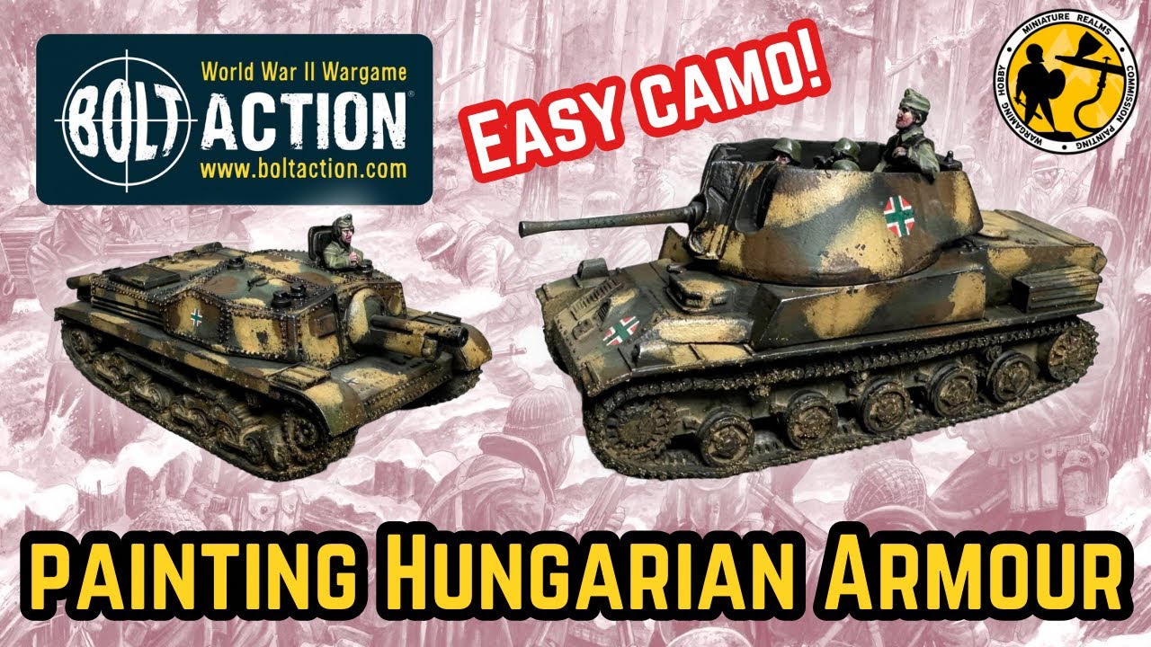 Warlord Games | Bolt Action V3 | Hungarian Armour Tutorial | How to Paint Easy Camo