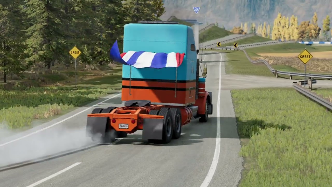 Unhinged 3600HP Semi FULL SEND Around Tight Corners | BeamNG.drive