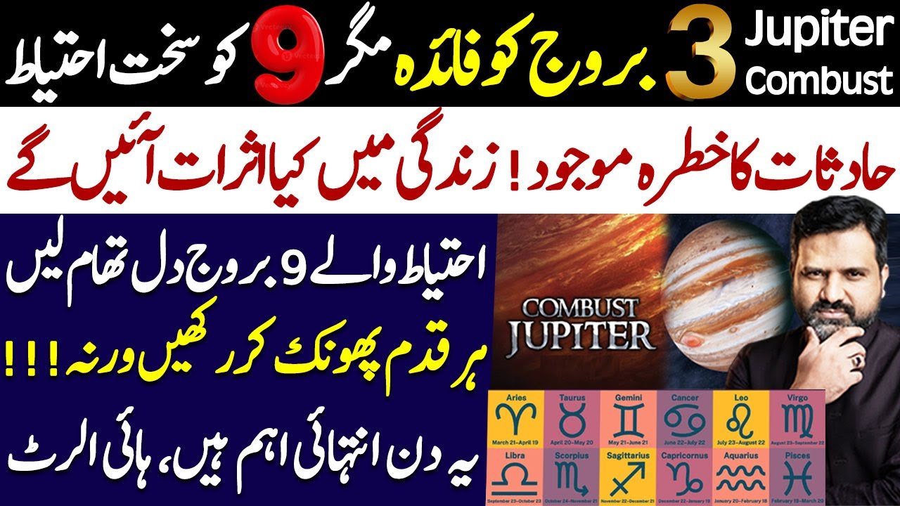 Jupiter Combust Effects All 12 Zodiac Signs | Astrologer Osama Ali Khan Predictions | Falak Sheikh
