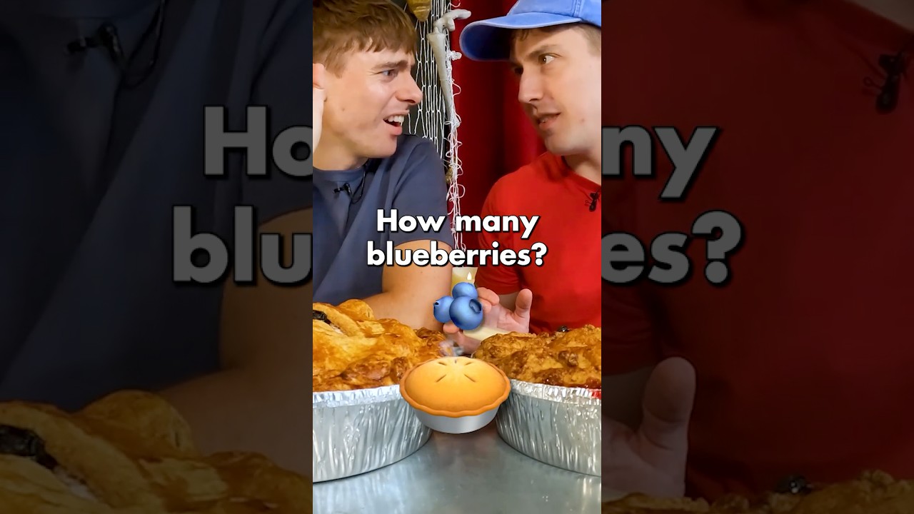 Two Brits try Blueberry Pie!