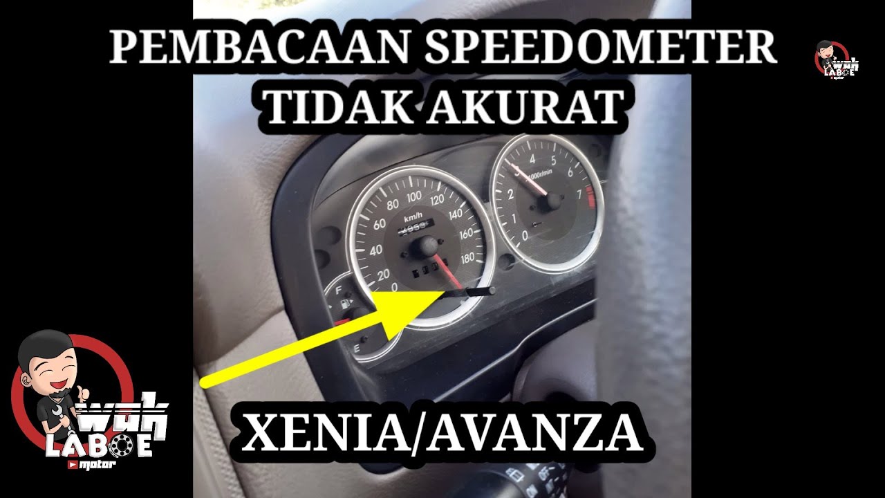 Cara memperbaiki speedometer xenia avanza yang tidak akurat || speedometer