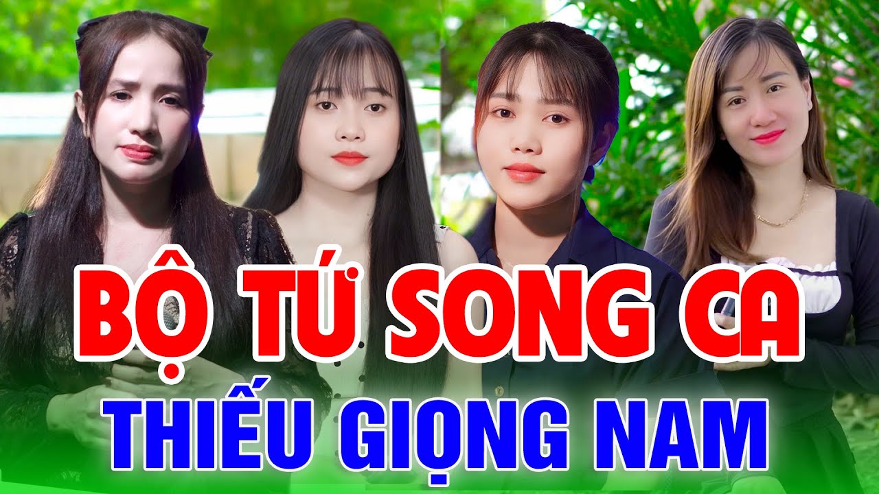 Liên Khúc Lỡ Mối Duyên Quê ➤ Song Ca Cùng BỘ TỨ SONG CA ➤ Karaoke Thiếu Giọng Nam