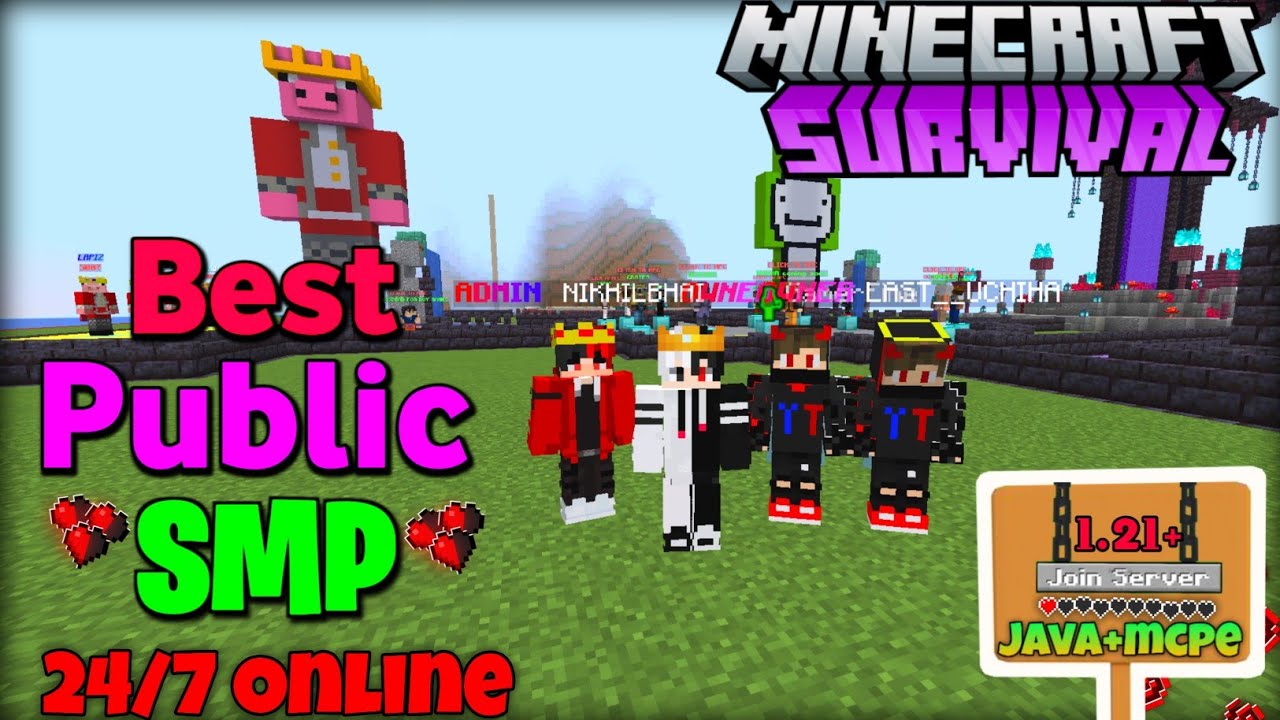 🍎 New Best Free Public Smp Server For Minecraft 🤯 | Java + Pe | 24/7 Online | Anyone Can Join 🛖