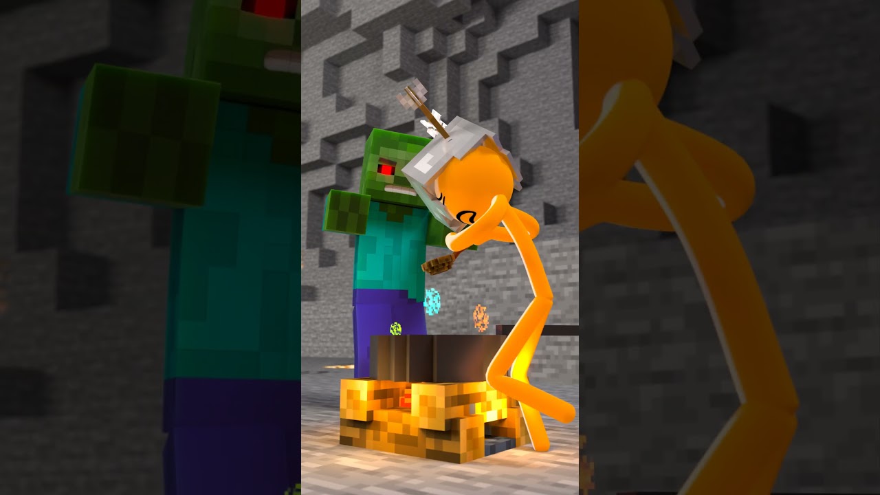 Orange cooked something dangerous  #stickman  #animation  #minecraft