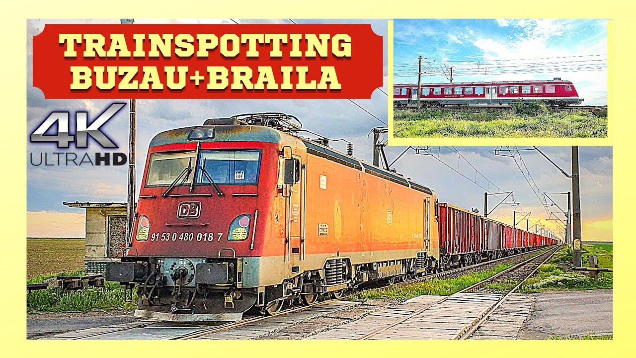 [4K] Trenuri / Trains in Braila si/and Buzau | May 8th, 2021