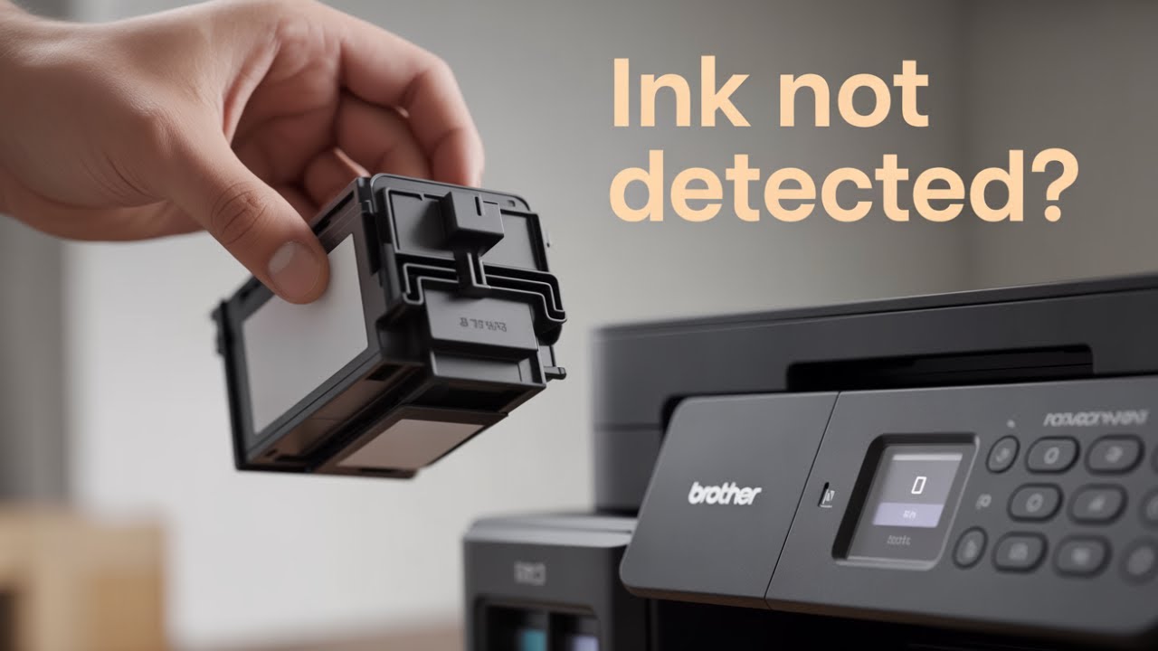 Fix Brother Printer Cannot Detect Black Ink | MFC-J430W / MFC-5910DW / MFC-J625DW Solution 🖨️