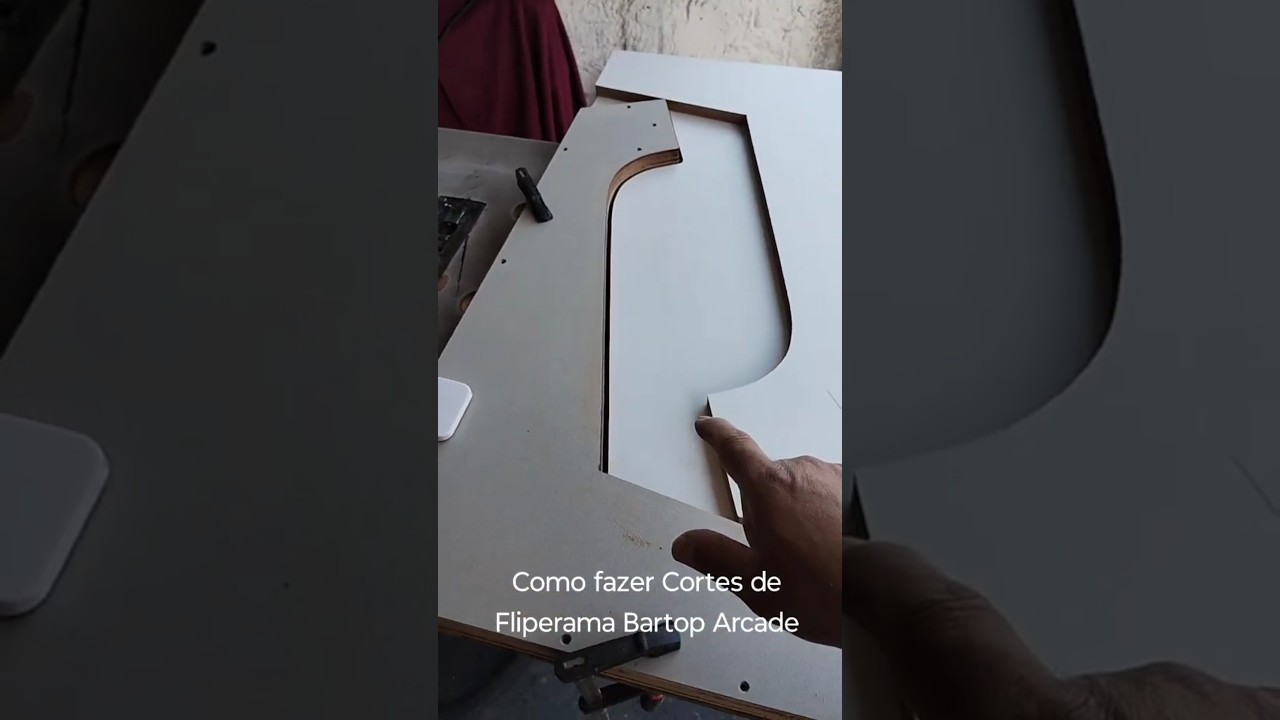 Como Fazer os Cortes de Fliperama Bartop Arcade Com Tupia manual 😁😱🫰