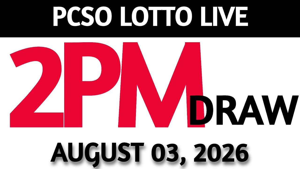 Lotto Result Today 2pm Draw August 03, 2026 Swertres Ez2  PCSO LIVE