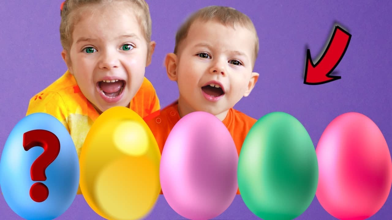 Coloring Easter Eggs with Nicole and Michael - Fun kids activities