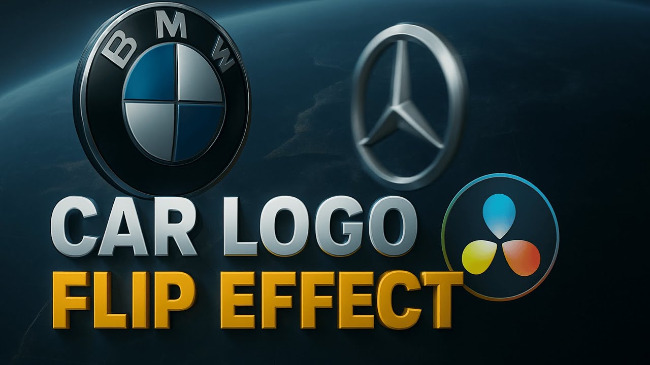 CAR LOGO FLIP Effect in Davinci Resolve | | Utube Tamizha