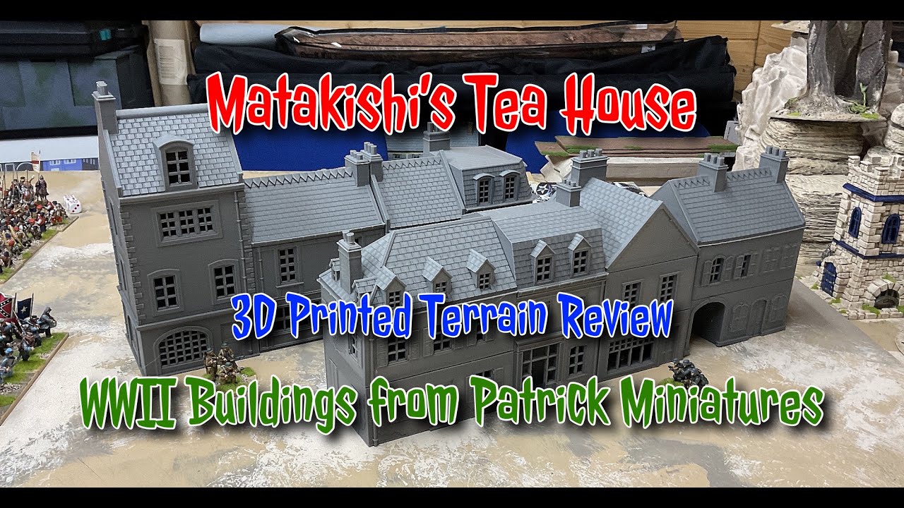 3D Printed Terrain Review WWII Buildings from Patrick Miniatures
