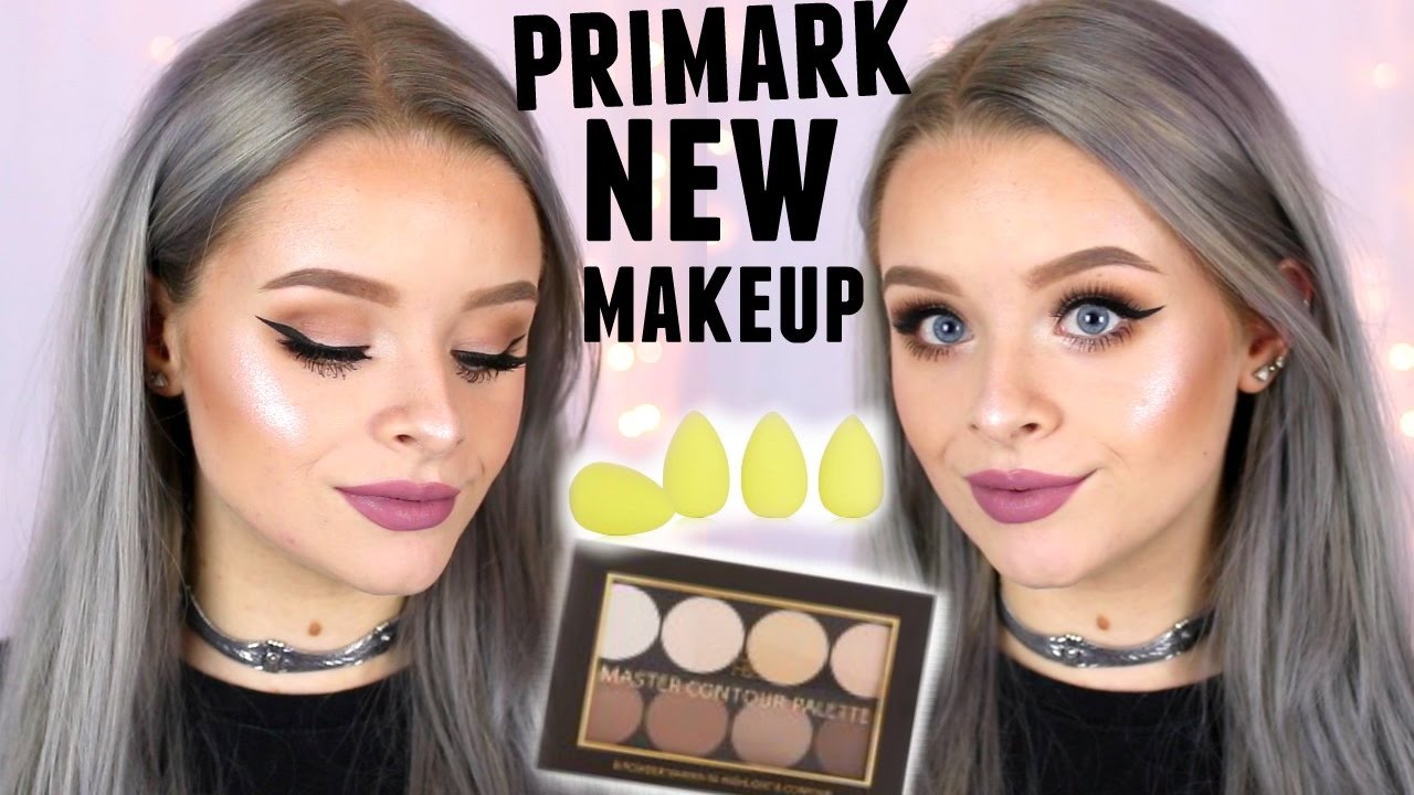 TRYING NEW PRIMARK MAKEUP! Contour kit, Highlighters, Metallic Liquid Lipstick etc | sophdoesnails