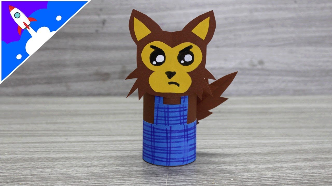 Como fazer um lobo mau de papel