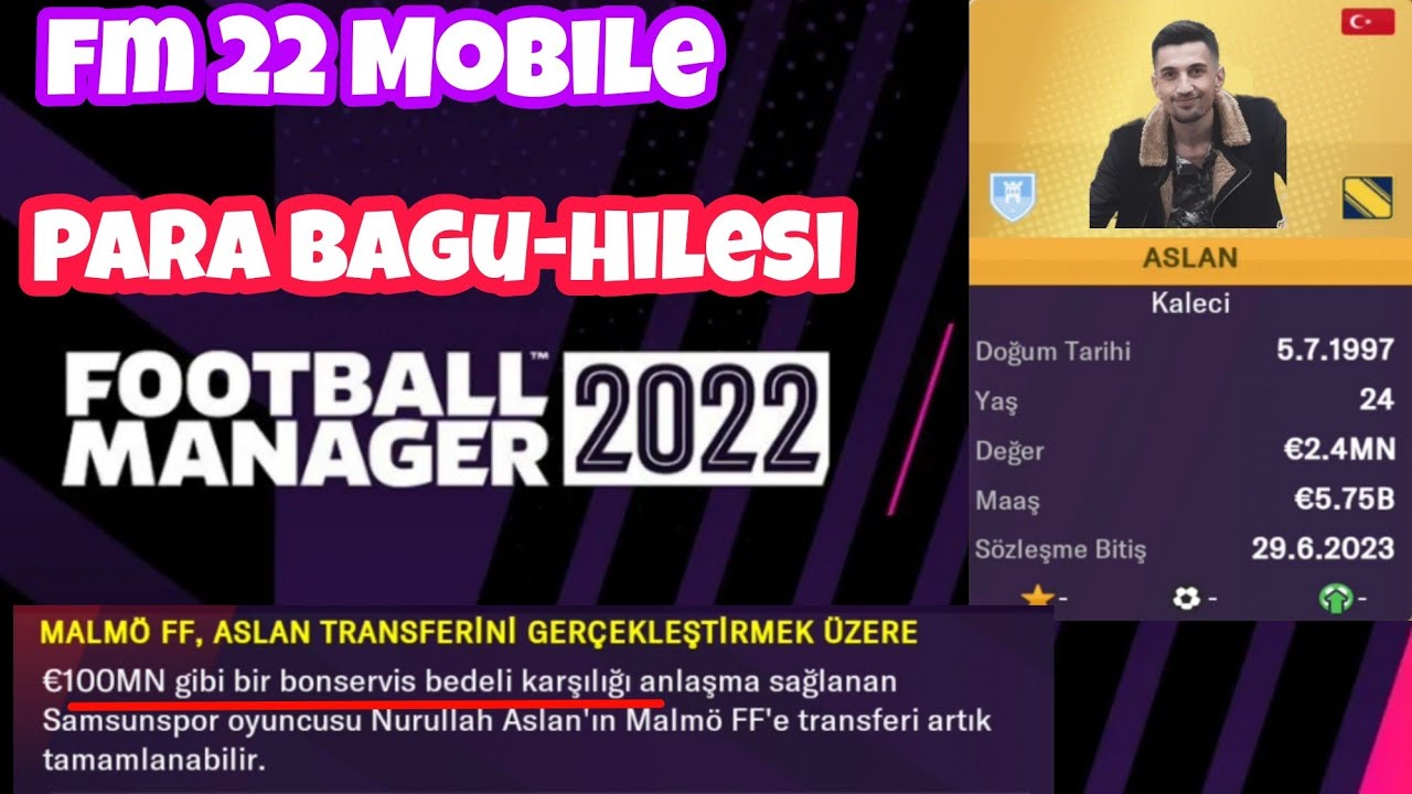 Fm 22 Mobile Para Y&uuml;kseltmek - Fm 22 Mobile Para artırmak