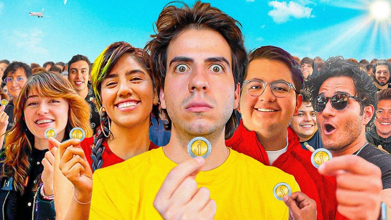Le di $1 peso a 100 youtubers