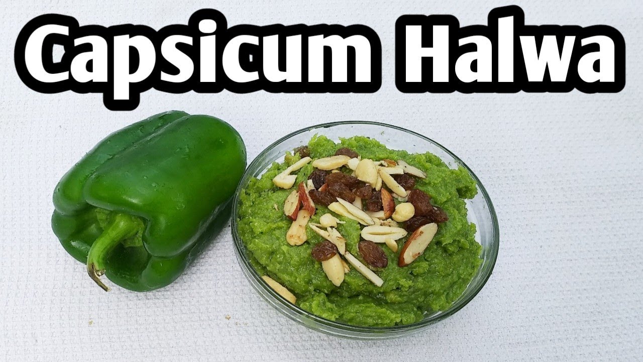 Capsicum Halwa/Shimla mirch halwa recipe/Green bell  pepper halwa/indian dessert recipe