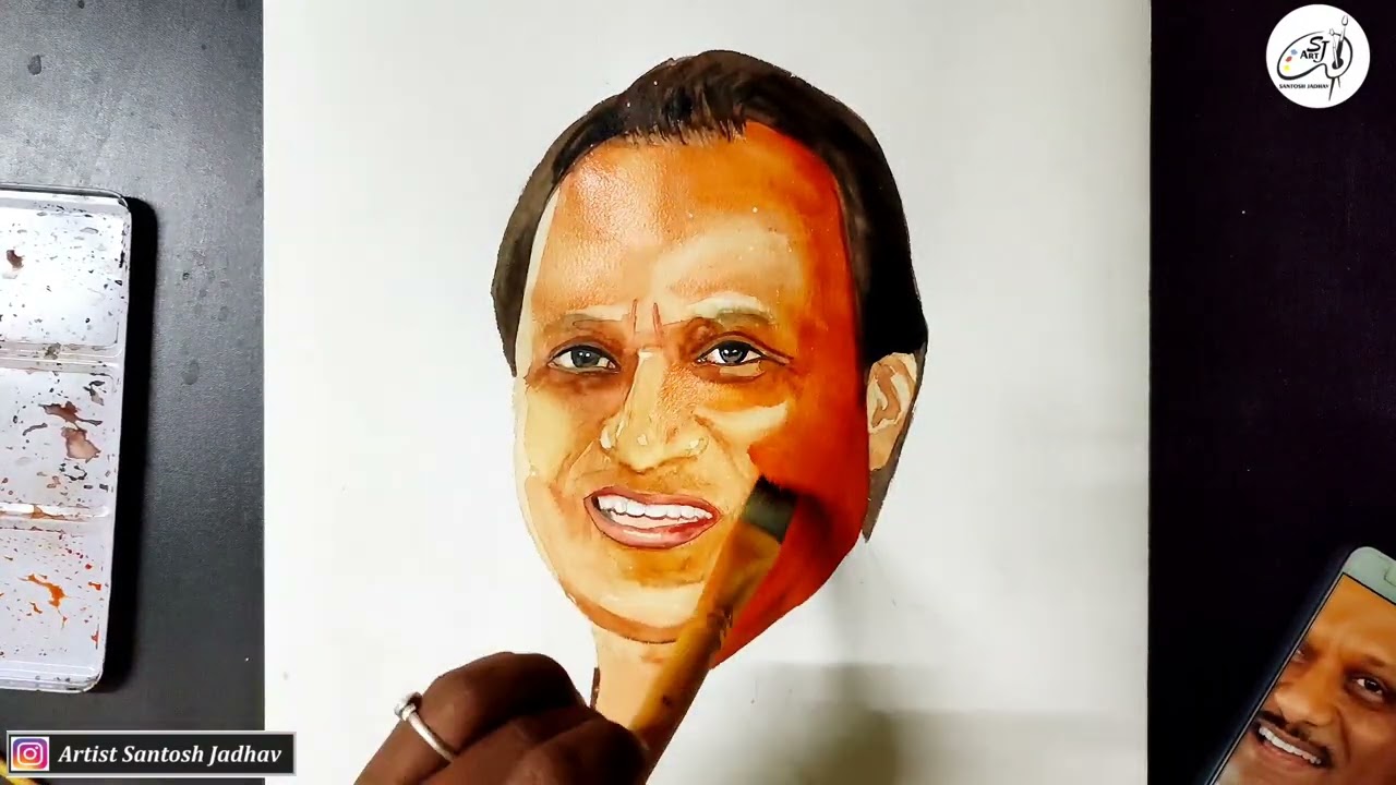 अजित दादा पवार | | #art #अजितदादा_पवार #ajitpawar #video #maharashtra #artist #painting #artwork