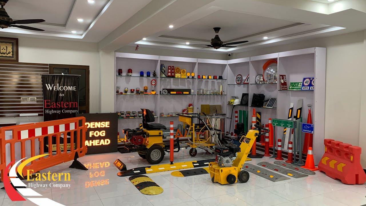 Products Display at EHC Headquarters | Traffic Safety Products