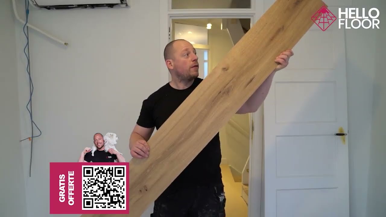 PVC click vloer leggen - baan voor baan uitgelegd | Hello Floor