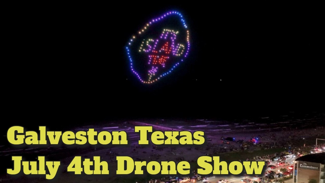 Galveston's July 4th 2026 Drone Show | Fireworks Replaced by an Amazing Sky Display