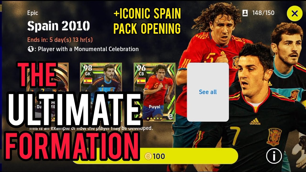The Ultimate Formation 🔥 | 3232 eFootball 23 (+Spain 2010 Pack Opening)