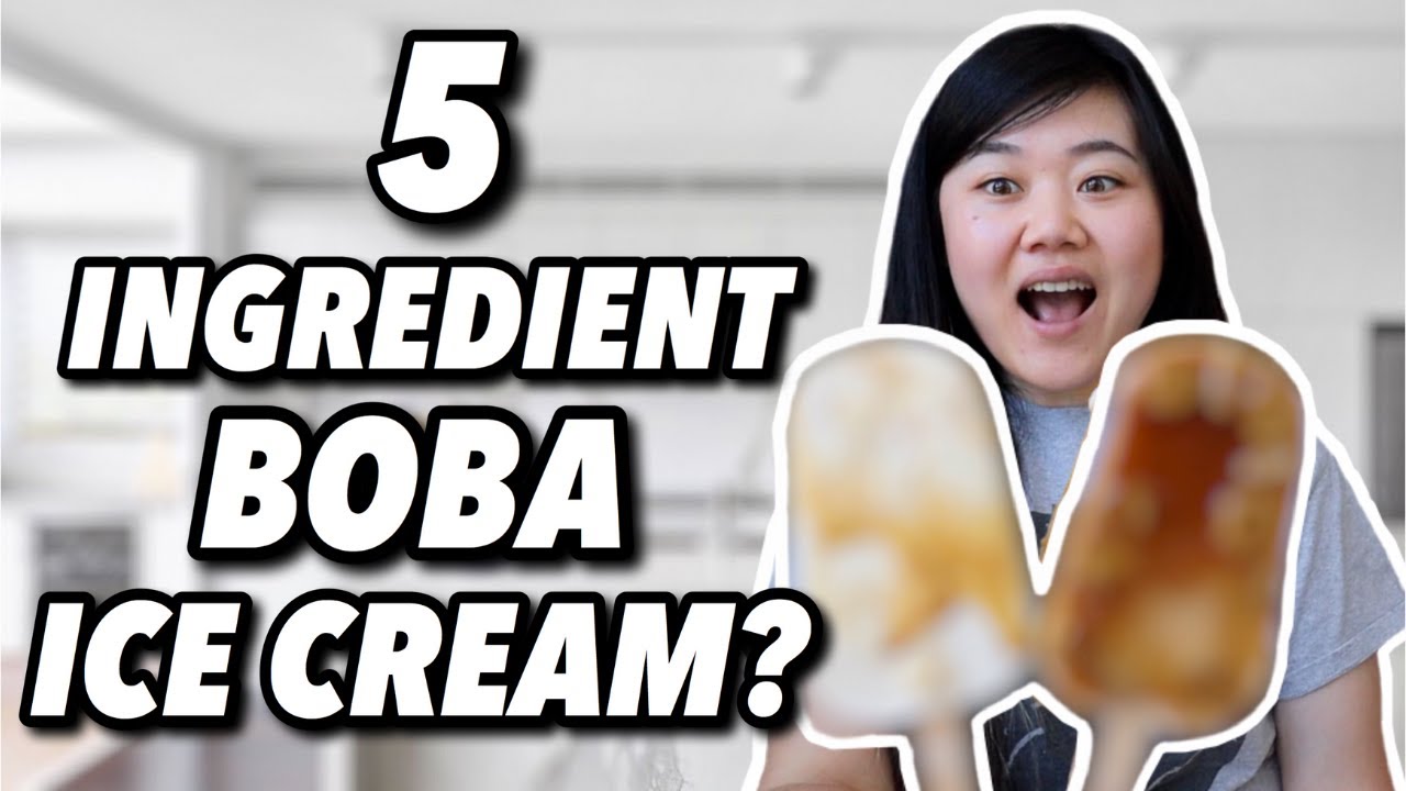 I Tried Making Boba Ice Cream Bars with ONLY 5 INGREDIENTS!
