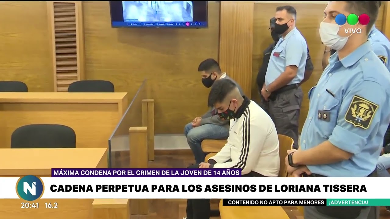 CADENA PERPETUA PARA LOS ASESINOS DE LORIANA TISSERA