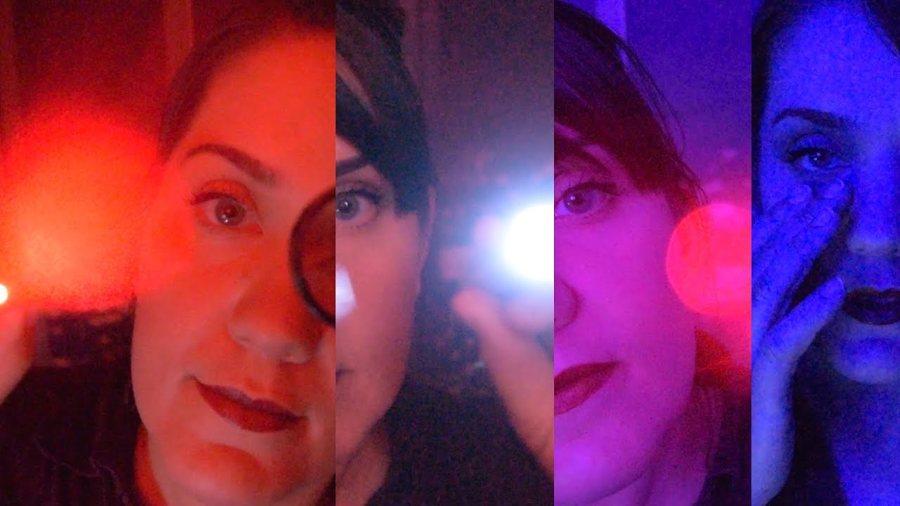 ASMR Colorful Light Triggers Eye Exam