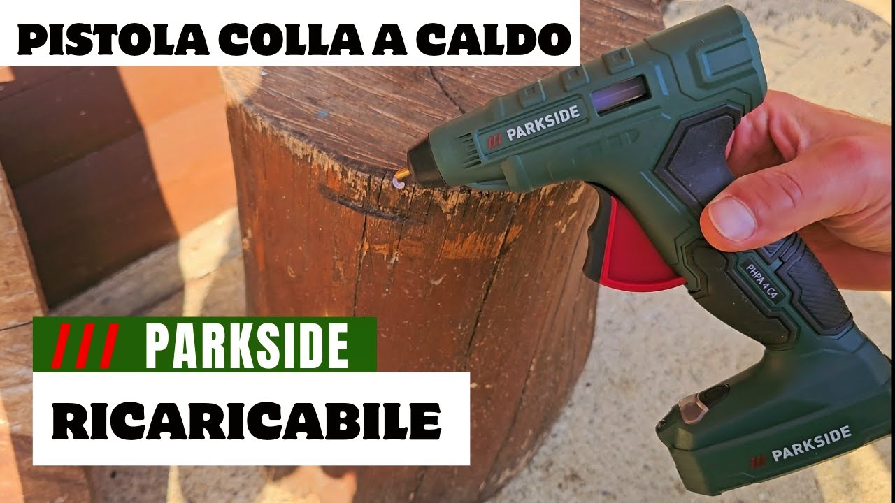 Come funziona? Pistola colla a caldo Parkside ricaricabile 4 V.