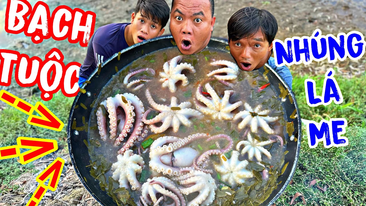 TXTV - Buổi Chiều Cùng Team Thánh Xàm Làm Bạch Tuộc Sống Nhúng Lẩu Lá Me Cực Ngon