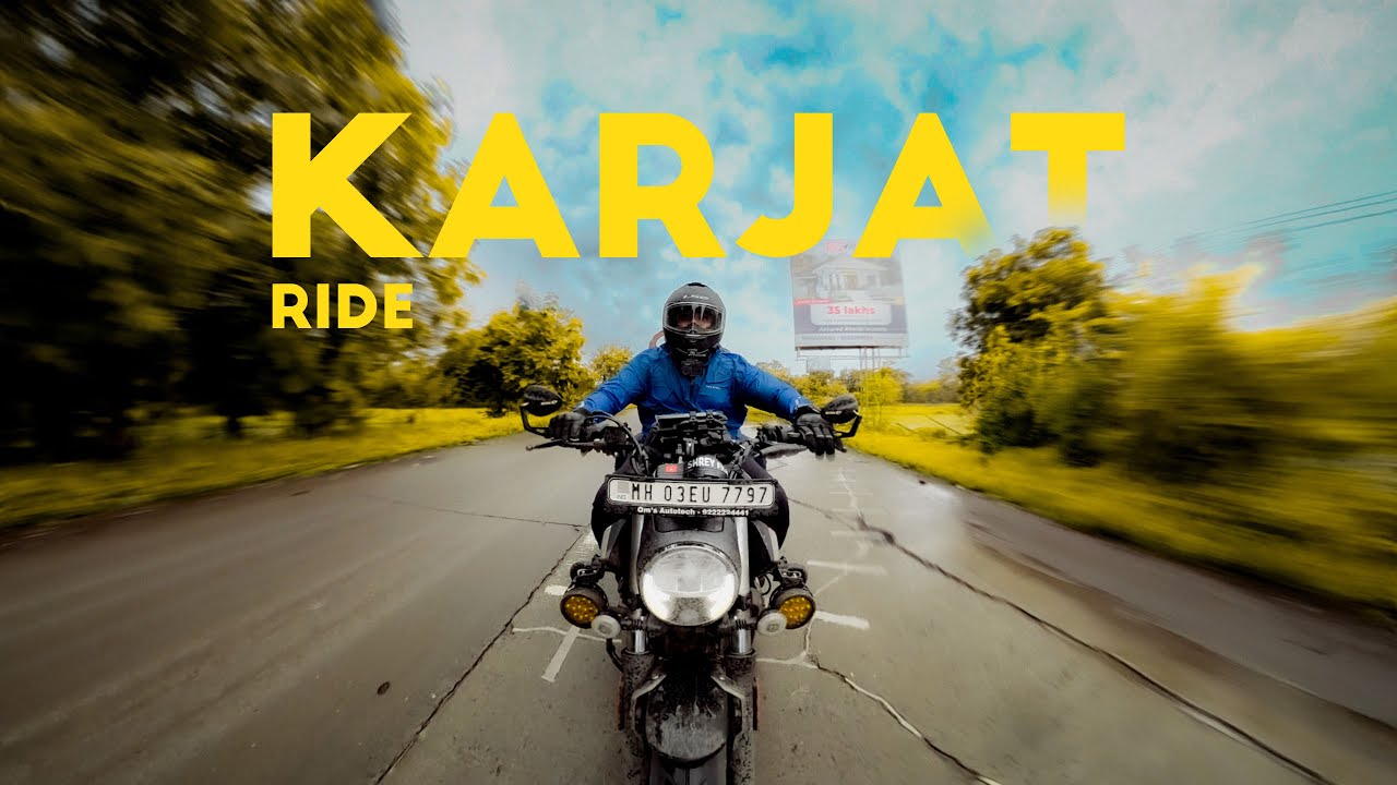 Bike Ride to Karjat on Mavrick 440 | Peaceful Ganesh Mandir Visit at Kadav | Monsoon Ride Vlog 31