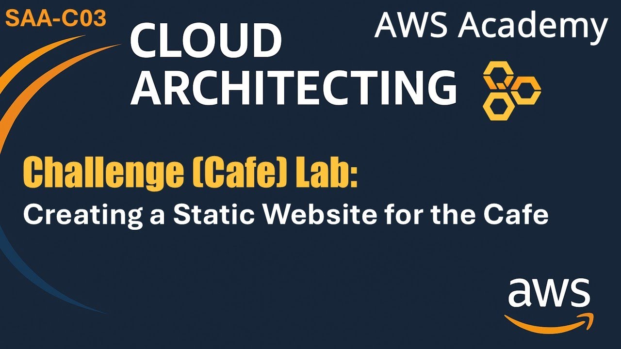 Challenge (Cafe) Lab: Creating a Static Website for the Cafe - AWS Cloud Architecting SAA-C03