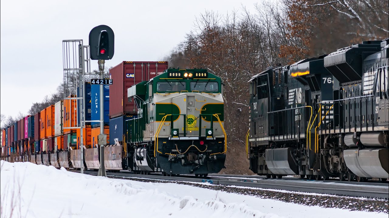 NS 7647 East + NS 8099 West - Lydick, Indiana - 02/06/2025
