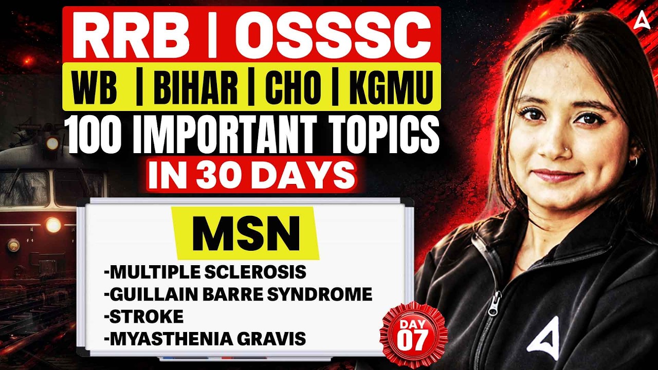 RRB Nursing Superintendent/OSSSC Nursing Officer 2026 | RRB/OSSSC/WB/Bihar Classes | By Pari Ma'am