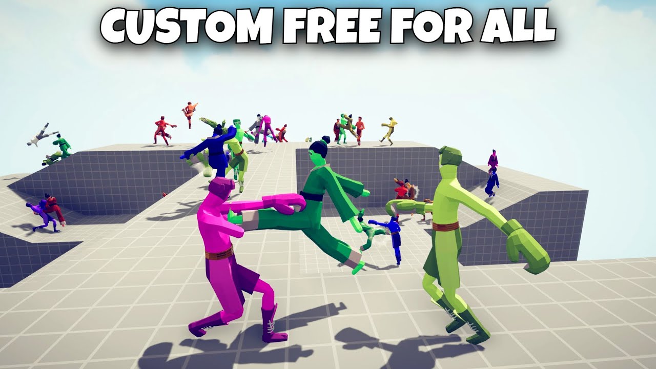 CUSTOM FREE FOR ALL - BATTLE ROYALE - Totally Accurate Battle Simulator TABS