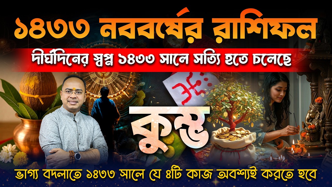 কুম্ভ রাশি ১৪৩৩ কেমন যাবে? | Kumbha Rashi 1433 Bengali Horoscope | বড় কোনো পরিবর্তন আসছে?