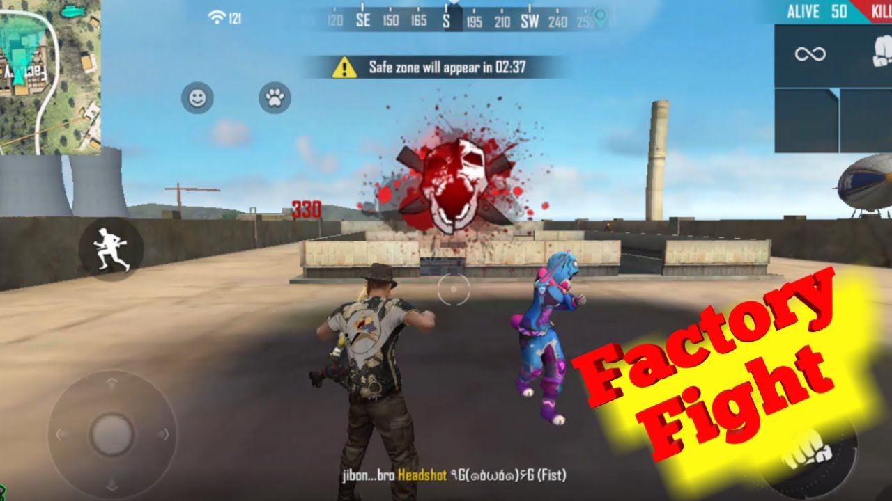 Free Fire Factory Roof Tricks!! King Of Factory Fist Fight! FF PICK POINT GAMING! Garena Free Fire