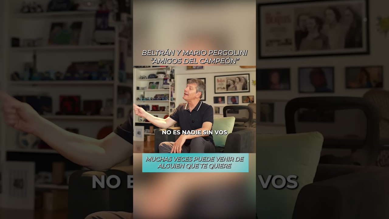 Beltrán y Mario Pergolini “Amigos del campeón”