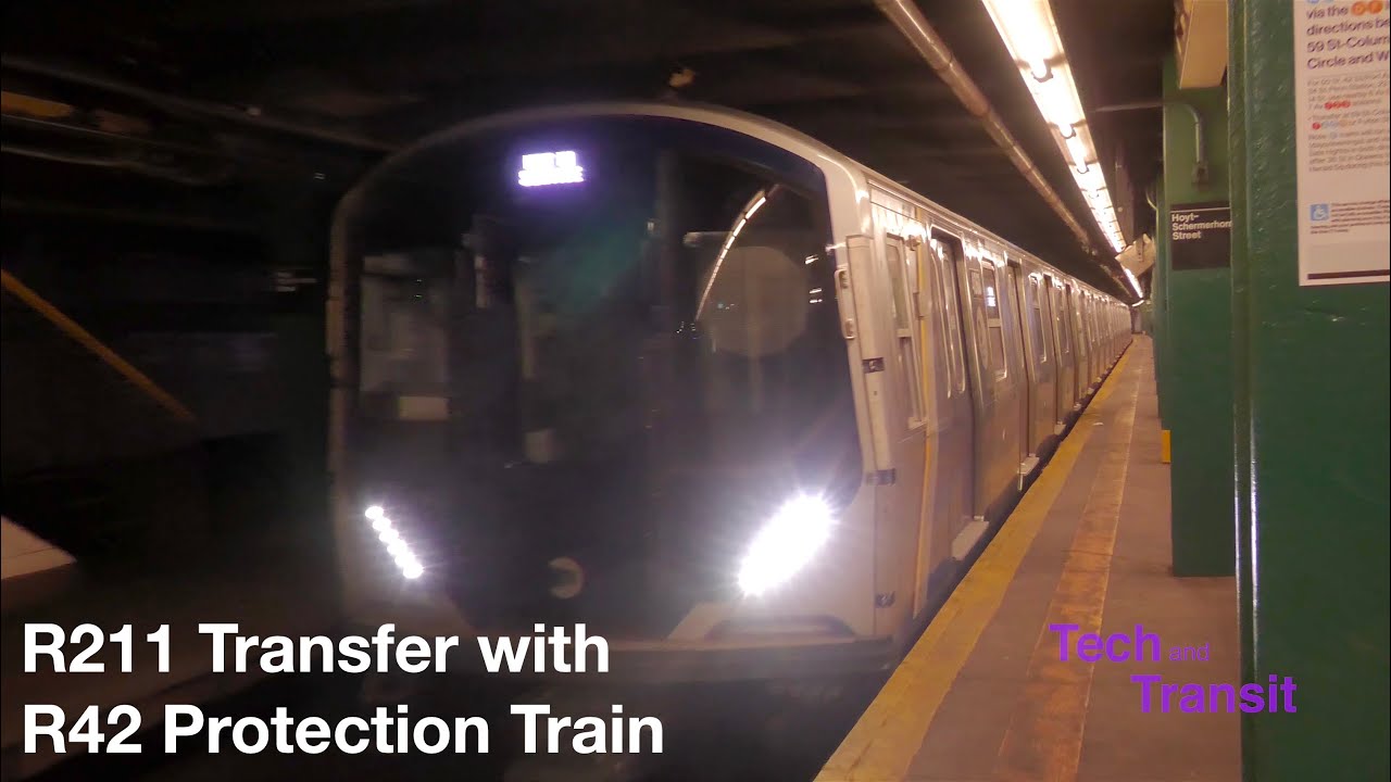 ⁴ᴷ⁶⁰ New R211 Subway Cars being Transferred to Coney Island Yard with R42 Protection Train