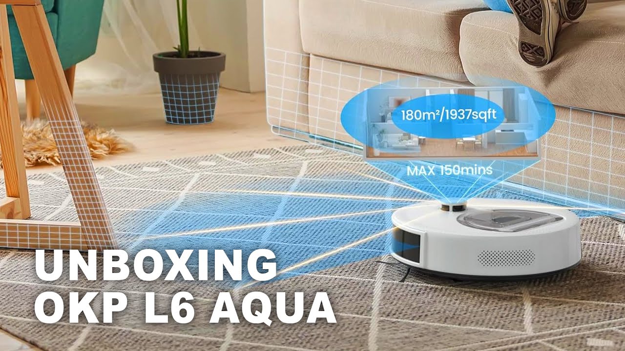 OKP L6 Aqua Robot Vacuum & Mop Review | 6000Pa Suction, LiDAR + 39% OFF