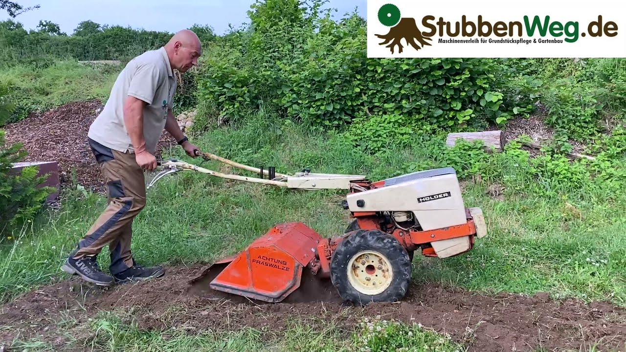 Bodenfräse Holder E9 Bedienungsanleitung Plön Eutin Maschinenverleih Liedtke mieten Gartenfräse E7