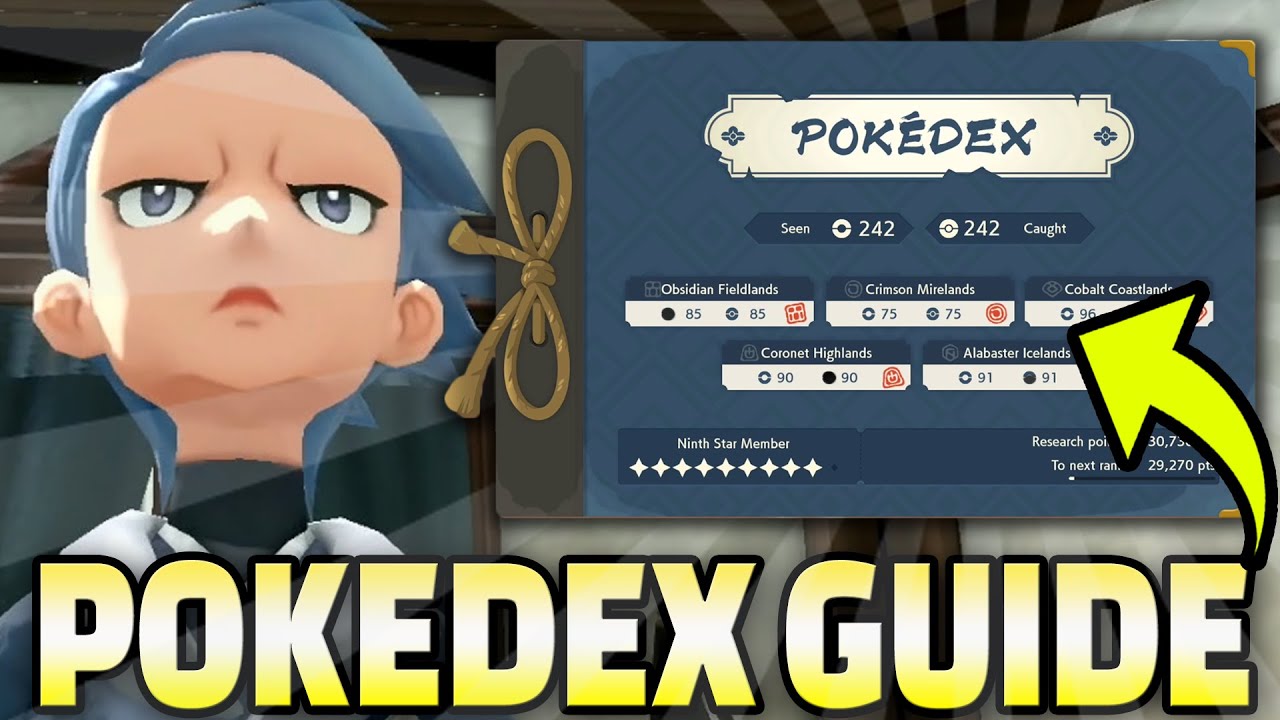 📝 Как заполнить ИДЕАЛЬНЫЙ ПОКЕДЕКС на 100% в Pokemon Legends: Arceus!