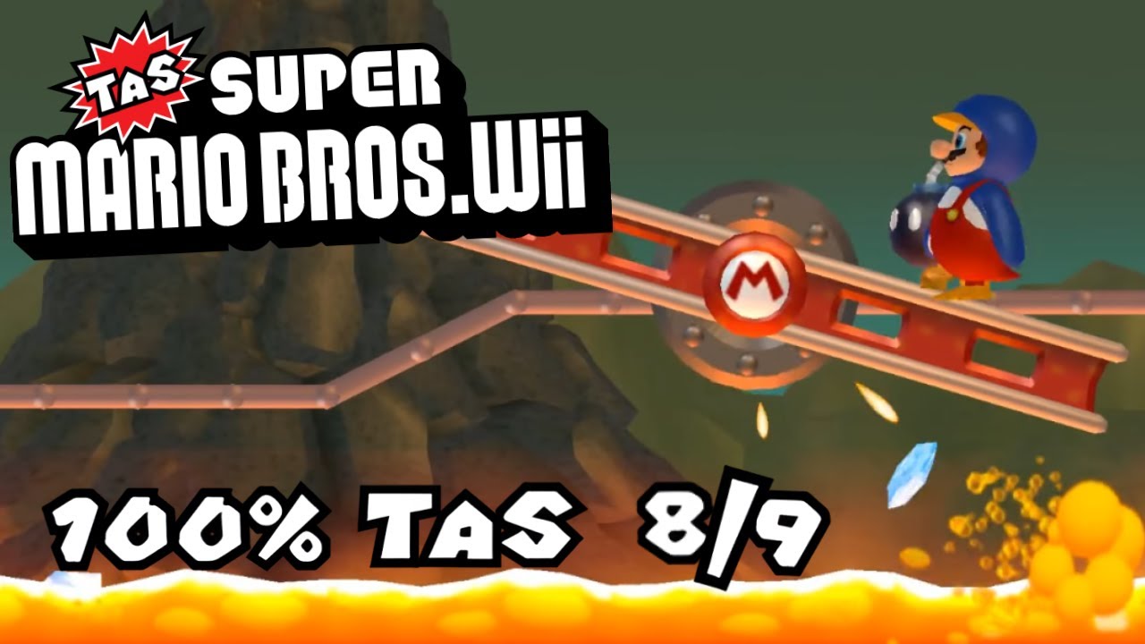 [TAS] New Super Mario Bros Wii 100% (WIP 8/9)