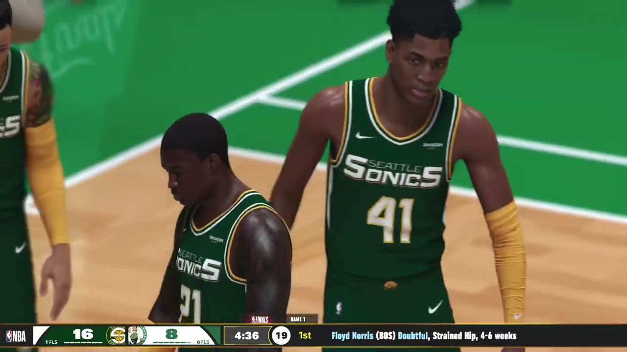 2044 NBA Finals Game 1: Supersonics @ Celtics