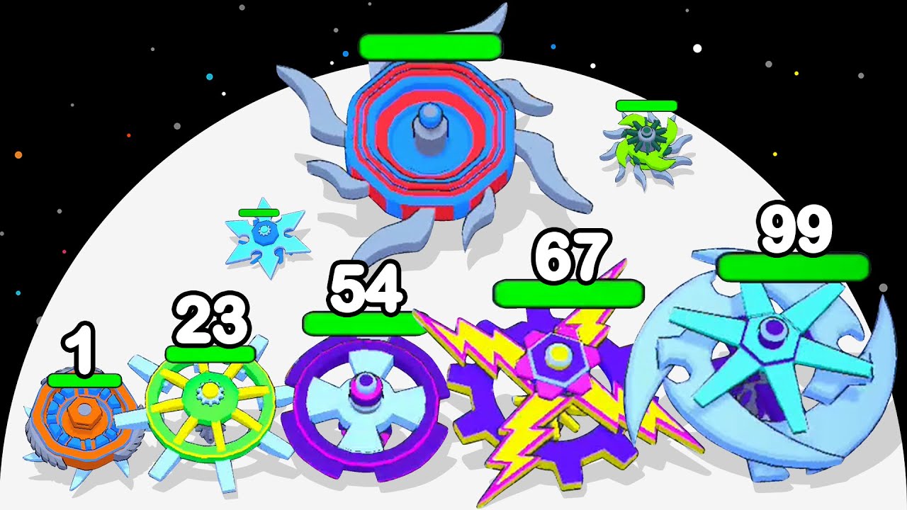 BLADE MERGE - Spinner Merge Battles (Satisfying Mobile Games)