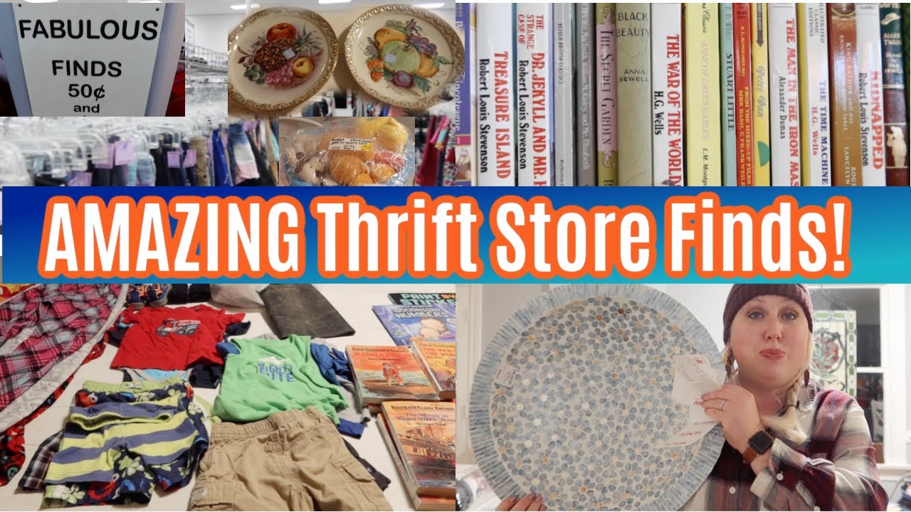 Large Family Thrift Store Shopping and Haul with Fabulous Finds! TJ Maxx Goodies, too!!