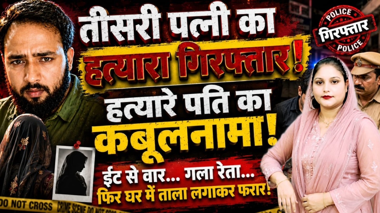 Agra News : तीसरी पत्नी का हत्यारा पति का गिरफ्तार! हत्यारे पति ने बताया पत्नी की हत्या का राज